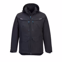 Portwest Mens WX3 Winter Jacket - XL, Black