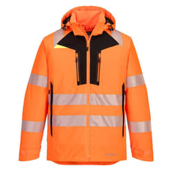 Portwest Mens DX4 Hi-Vis Winter Jacket - 4XL, Orange/Black
