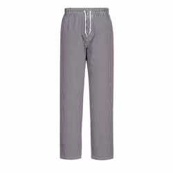 Portwest Unisex Adult Bromley Checked Chef Trousers - 4XL, Black/Check
