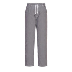 Portwest Unisex Adult Bromley Checked Chef Trousers - XS, Black/Check