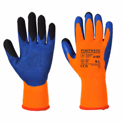 Portwest Unisex Adult A185 Duo-Therm Grip Gloves - M, Orange/Blue
