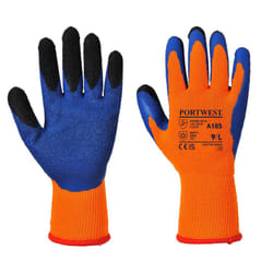 Portwest Unisex Adult A185 Duo-Therm Grip Gloves - M, Orange/Blue