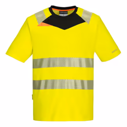Portwest Mens DX4 Hi-Vis T-Shirt - 6XL, Yellow/Black