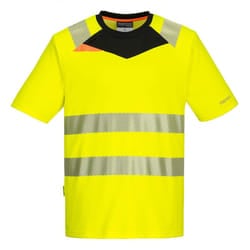 Portwest Mens DX4 Hi-Vis T-Shirt - 6XL, Yellow/Black