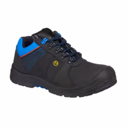 Portwest Mens Protector Leather Compositelite Safety Shoes - 10.5 UK, Black/Blue