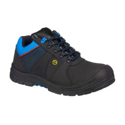 Portwest Mens Protector Leather Compositelite Safety Shoes - 10.5 UK, Black/Blue