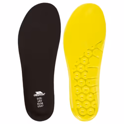 Trespass Outrun Cushioned Insoles - 6 UK, Black/Yellow