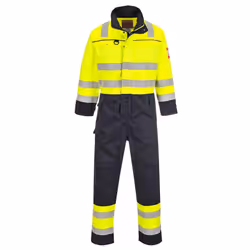 Portwest Unisex Adult Hi-Vis Multi-Norm Overalls - XXL R, Yellow/Navy