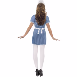Smiffys Womens/Ladies Naughty Nurse Costume Set - L, Blue/White