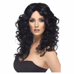Smiffys Womens/Ladies Glamour Wig - One Size, Black