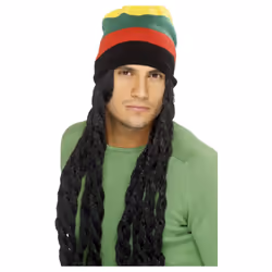 Smiffys Mens Rasta Costume Hat