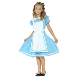 Smiffys Girls Wonderland Princess Costume Set - 4-6 Years, Blue