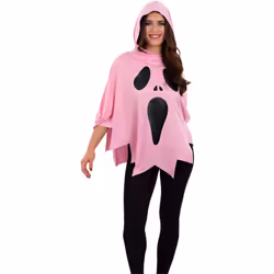 Smiffys Womens/Ladies Ghost Costume Poncho