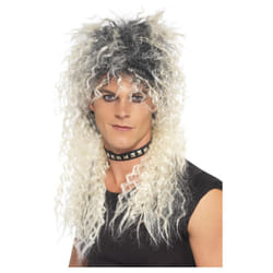 Smiffys Mens Hard Rocker Two Tone Wig