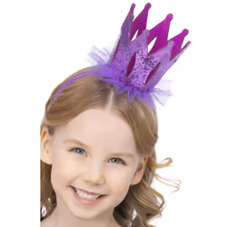 Smiffys Womens/Ladies Glitter Crown Headband