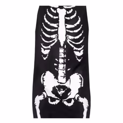 Smiffys Unisex Adult Skeleton Costume - S, Black/White
