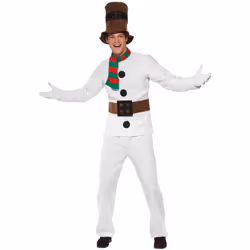 Smiffys Unisex Adult Mr Snowman Christmas Costume Set