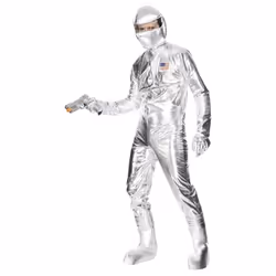 Smiffys Unisex Adult Spaceman Costume Set - L, Silver