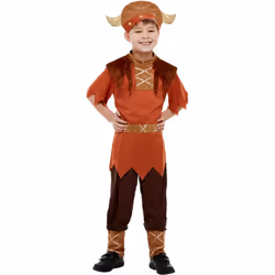 Smiffys Childrens/Kids Viking Costume Set - 4-6 Years, Brown