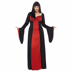 Smiffys Womens/Ladies Dark Temptress Costume Dress - XL, Red/Black