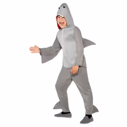 Smiffys Childrens/Kids Shark Costume - 10-12 Years, Grey