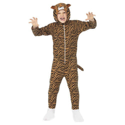 Smiffys Childrens/Kids Tiger Costume - 4-6 Years, Brown