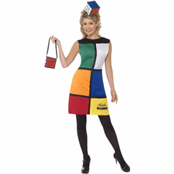 Smiffys Womens/Ladies Rubik's Cube Costume