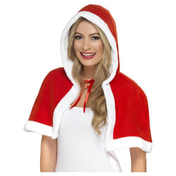 Smiffys Womens/Ladies Miss Claus Mini Cape