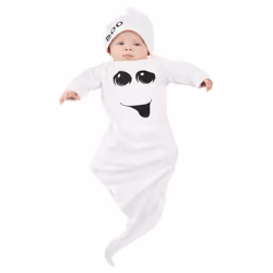 Smiffys Baby Ghost Costume - 6-9 Months, White