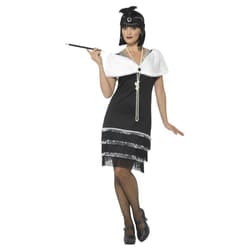 Smiffys Womens/Ladies Flapper Costume Set - XL, Black