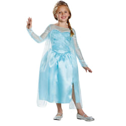 Frozen Girls Classic Elsa Costume - 7-8 Years, Sky Blue