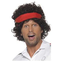 Smiffys Mens 1980s Ace Tennis Player Wig