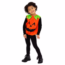 Smiffys Childrens/Kids Pumpkin Halloween Costume - 1-2 Years, Orange