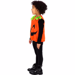 Smiffys Childrens/Kids Pumpkin Halloween Costume - 1-2 Years, Orange