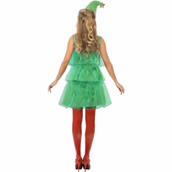 Smiffys Womens/Ladies Christmas Tree Tutu Costume - L, Green