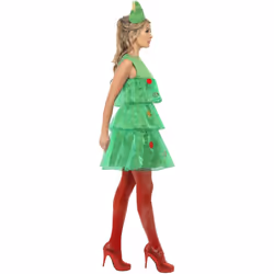 Smiffys Womens/Ladies Christmas Tree Tutu Costume - L, Green