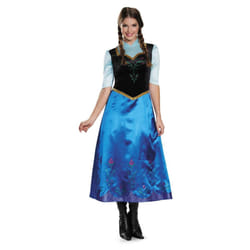 Frozen Womens/Ladies Travelling Classic Anna Costume Set - L, Royal Blue/Black