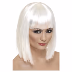 Smiffys Womens/Ladies Glam Wig - One Size, White