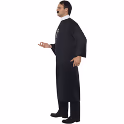 Smiffys Mens Priest Costume Set - XL, Black