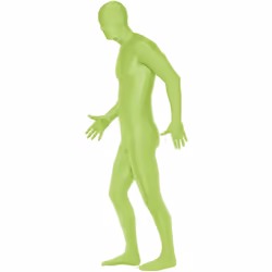Smiffys Unisex Adult Bodysuit - M, Green