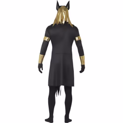 Smiffys Mens The Jackal Anubis Costume Set - M, Black/Gold