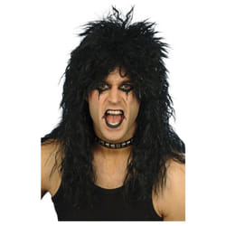 Smiffys Mens Hard Rocker Wig - One Size, Black
