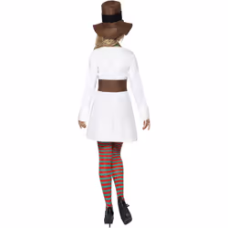 Smiffys Womens/Ladies Miss Snowman Costume Set - S, White/Black