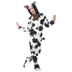 Smiffys Childrens/Kids Cow Costume Suit - 10-12 Years, White/Black