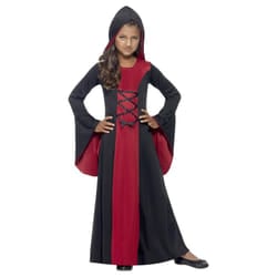 Smiffys Girls Vampire Costume Robe - S, Red/Black