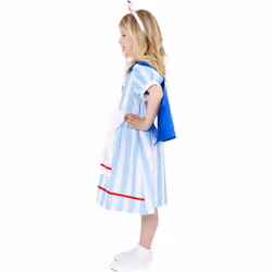 Smiffys Girls Nurse Vintage Costume - 4-6 Years, Blue/White