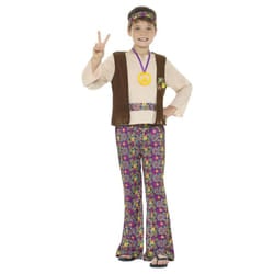Smiffys Boys Hippie Costume Set - 4-6 Years, Multicoloured