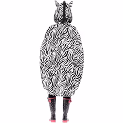 Smiffys Unisex Adult Zebra Costume Poncho