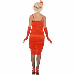 Smiffys Womens/Ladies Flapper Costume Set - S, Red