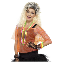 Smiffys Womens/Ladies Fishnet Costume Top - L-XL, Neon Orange
